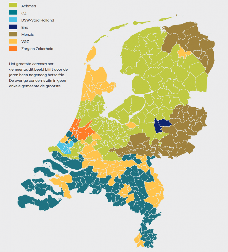 Dit jaar: 20 zorgverzekeraars binnen 10 zorgverzekeraarsconcerns